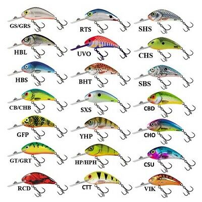 Details about   Salmo Rattlin Hornet Floating Lure 4.5cm 6g ALL COLOURS Fishing tackle 