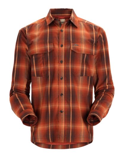 Simms ColdWeather Shirt Hickory Clay Plaid REA