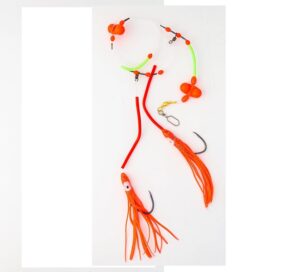 Fladen Cod Whiting Red Double Rattle Octopus Rig