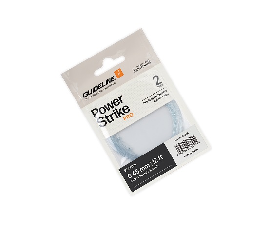 Guideline-Power-Strike-PRO-Tapered-Nylon-Leader-Salmon-12ft