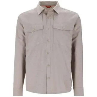 Simms Ms Guide Bugstopper LS Shirt Dolomite Heather