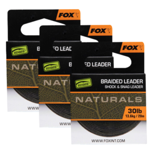 Fox Naturals Braided Leader Shock & Snag Leader