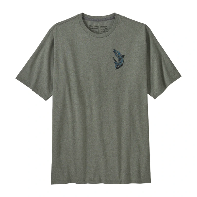 Patagonia M´s take stand responsibli tee -steelhead sleet green